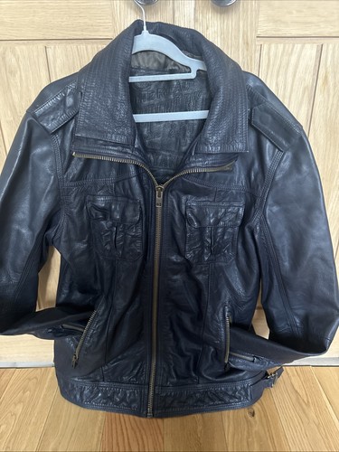 Superdry men leather biker - superdry,