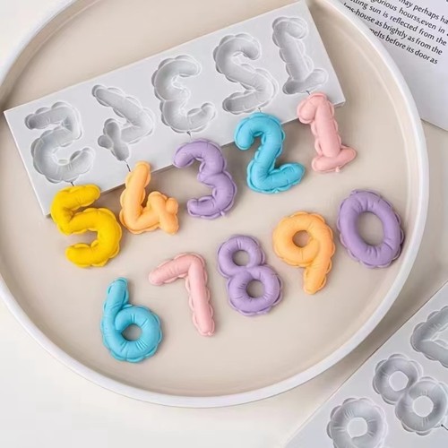 2pcs non stick number lollipop - number,