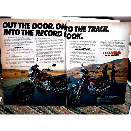 Honda motorcycles page ad - ,