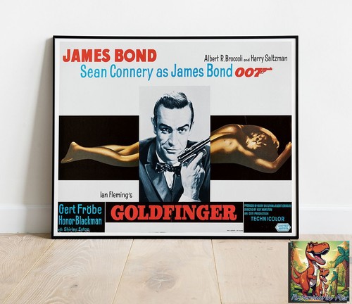 Goldfinger repro movie poster - goldfinger,