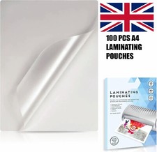 100 x A4 LAMINATING POUCHES