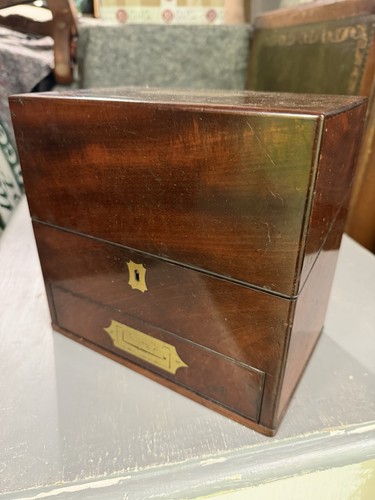 Georgian mahogany travelling - mahogany,