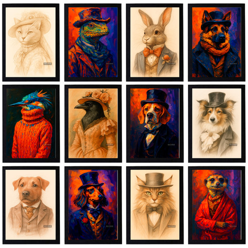 Poster animal pet abstract - of,