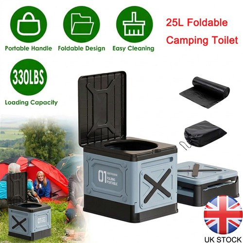25l collapsible camping toilet - camping,