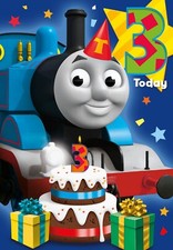 3rd Birthday Card Thomas The Tank Engine Age 3 Birthday Card Includes Envelope
