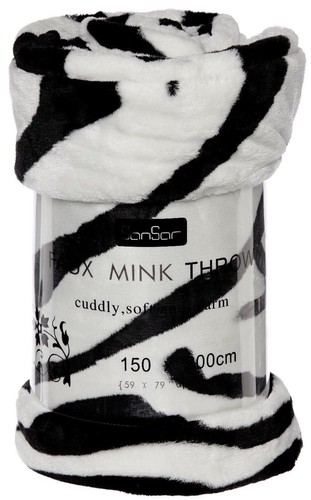 Faux fur mink throw blanket - fur,
