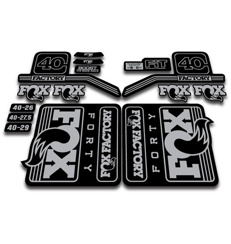 Fox factory fork stickers - fox, 40