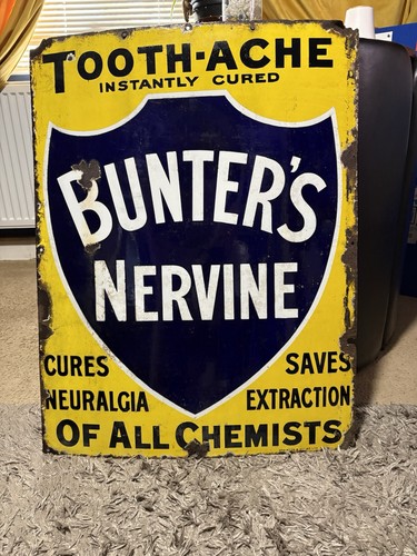 Enamel sign - enamel,