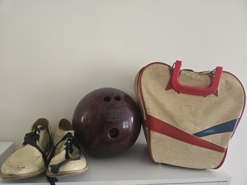 Vintage retro bowling set - retro,