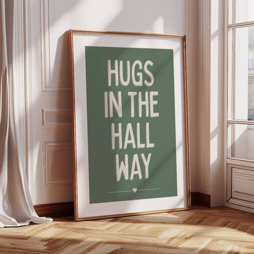 Hugs the hall - hall, way