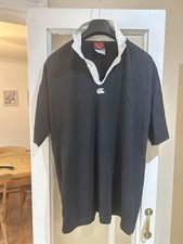 Canterbury Black Rugby Shirt In Size XXL