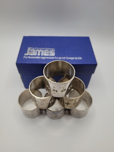 James fine silverplated napkin - james,
