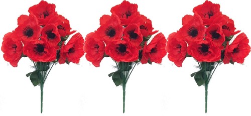 Artificial poppy red - artificial,