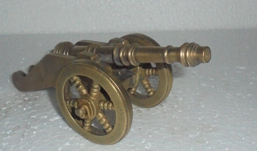 Vintage solid brass gun - vintage,