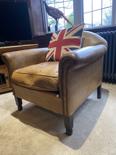 Vintage tan dutch leather - vintage,