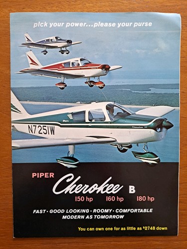 Piper cherokee 1963 - piper,