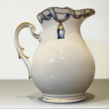 Richard Ginori Jug – Designer Gian Battista Vannozzi – Fiocco Grace Blue & Gold