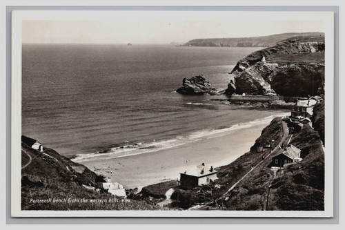 Postcard cornwall portreath - rp,