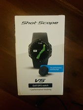 Shotscope 2025 V5 Golf GPS Watch with Game Tracker and 16 Club Tags
