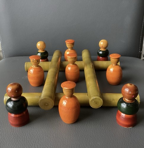 Wooden noughts and crosses - wooden,