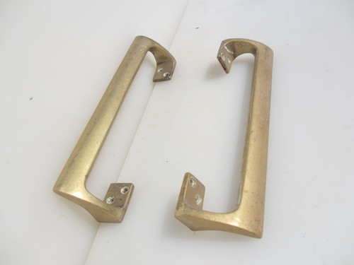 Vintage brass door - door, handles