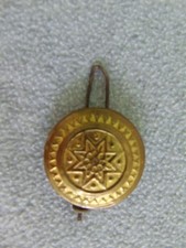 ANTIQUE 1800'S COLUMN SCROLL PILLAR MANTLE SHELF CLOCK ADJUSTABLE PENDULUM PARTS