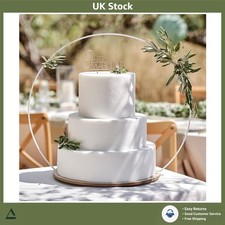 Elegant Floral Wooden Hoop