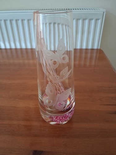 Caithness crystal glass vase - caithness,