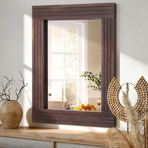 Hlfmvwe rustic wood framed - wood,