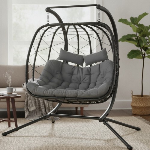 Outdoor rattan two - pe, two-seater