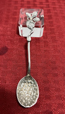 TIFFANY NUTMEG SPOON*RARE WINGED "S"*PAT. MAR 8 '91*EARLY TIFFANY WORKSHOP
