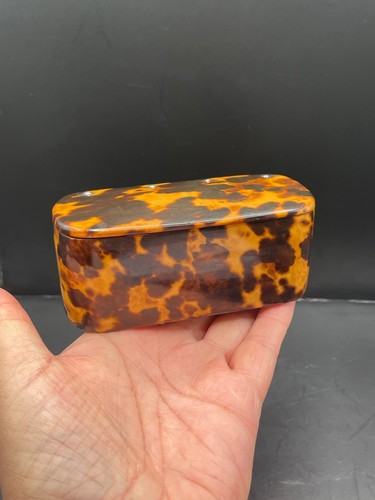 Snuff box faux tortoiseshell