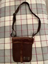 Ugg Shearling Saddle Bag. Shoulder Bag. Suede And Sheep Skin.