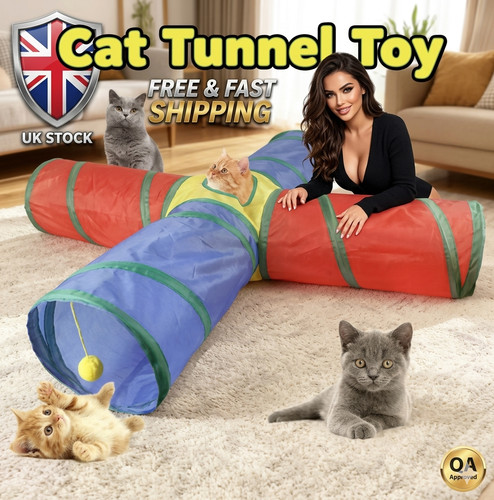 Collapsible cat tunnel - cat, pet
