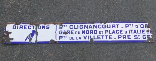 Original antique paris metro - original,