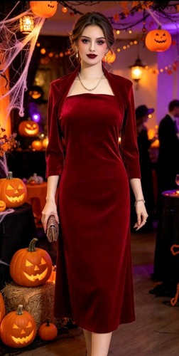 Vintage 1940s 1950s style red - vintage,