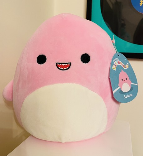 Pink shark squishmallow selene - shark,