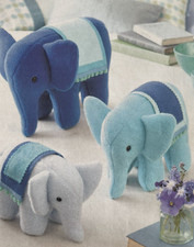 SEWING PATTERN Alan Dart Elephant parade toy + Tina turtle floor cushion 102cm