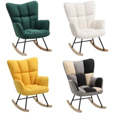 Modern Rocking Chair Sofa Living Room Fireside Rocker Recliner Armchair Relaxing