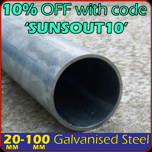Galvanised tube steel round - galvanised,
