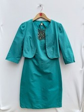 Monsoon Teal Embellished Dress