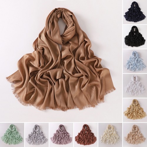 Gold thread cotton hijab - cotton, scarf