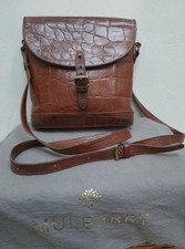 Vintage Mulberry satchel shoulder crossbody bag in chestnut brown Congo leather