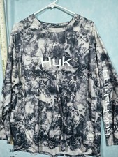 Huk Shirt Mens 3XL Gray Camo