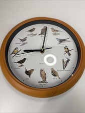 Bird Song Wall Clock with 12