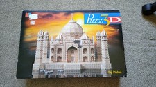 PUZZ 3D Taj Mahal Puzzle Complete, 1077 Pieces. MB Games 1997 Jigsaw Hasbro