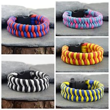 Paracord Survival Bracelet - Double Core Fishtail - Handmade in UK