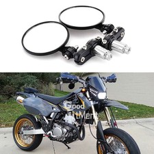 7/8" Foldable Black Motorcycle Bar End Rearview Side Mirrors For Suzuki DRZ400