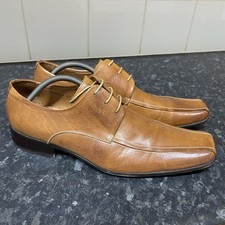 Dune Men’s Brown Leather Lace Up Smart Shoes Size UK 8 EU 42