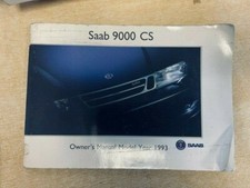 Saab 9000 CS 1993 Owners Manual  Used # 10